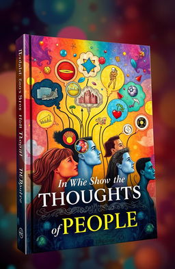 A visually captivating book cover that features the title 'In Which Show the Thoughts of People'