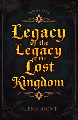 A beautifully designed book cover titled 'Legacy of the Lost Kingdom'