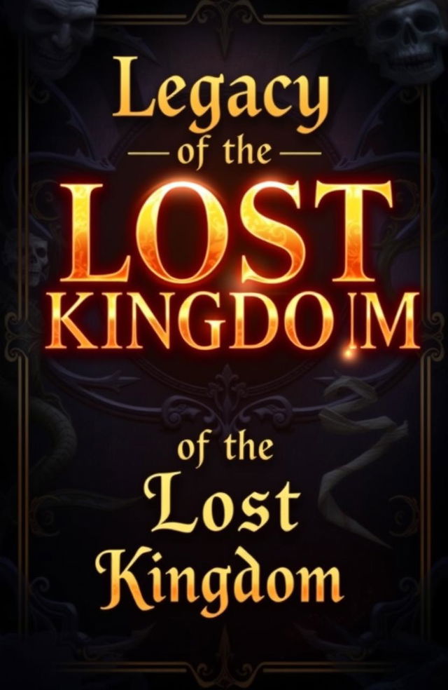 A beautifully designed book cover titled 'Legacy of the Lost Kingdom'