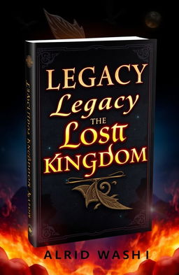 A beautifully designed book cover titled 'Legacy of the Lost Kingdom'