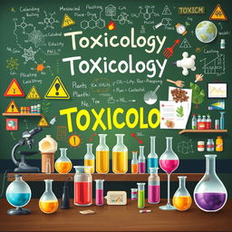A visually engaging illustration representing the field of Toxicology