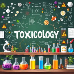 A visually engaging illustration representing the field of Toxicology