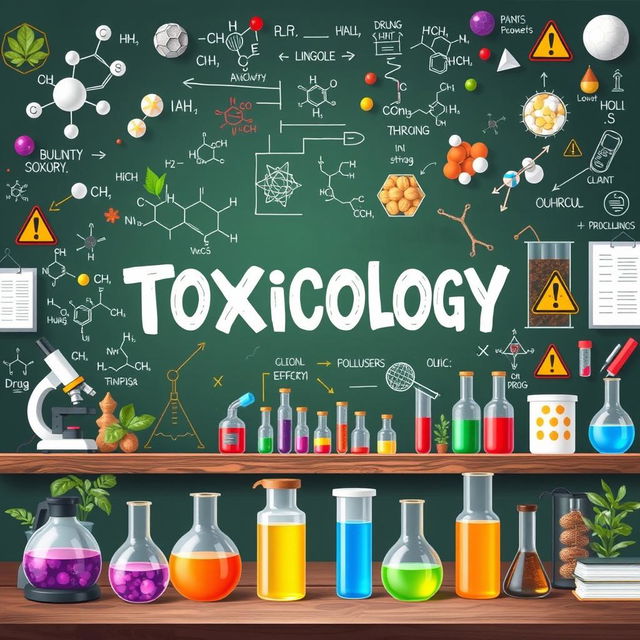 A visually engaging illustration representing the field of Toxicology