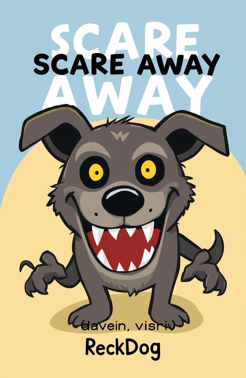 A children's book cover titled 'SCARE AWAY' in a very minimalistic font
