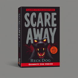 A book cover design for 'SCARE AWAY', featuring the title in a very minimalistic, modern font