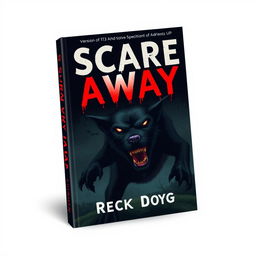 A book cover design for 'SCARE AWAY', featuring the title in a very minimalistic, modern font