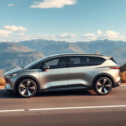 A highly realistic automotive design that embodies a modern travel vehicle
