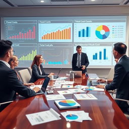 Detailed and structured analysis of costs, showcasing various components such as fixed costs, variable costs, and total cost breakdown by product or service