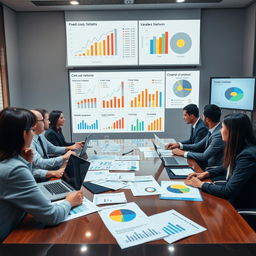 Detailed and structured analysis of costs, showcasing various components such as fixed costs, variable costs, and total cost breakdown by product or service