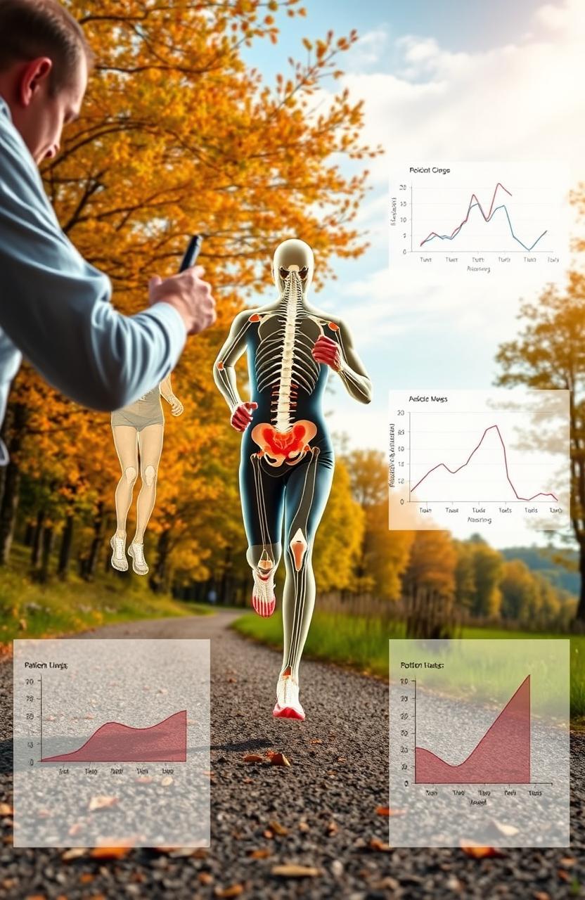 An insightful depiction of pain-free running from the perspective of a biokineticist, illustrating the biomechanics involved in running without discomfort