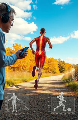 An insightful depiction of pain-free running from the perspective of a biokineticist, illustrating the biomechanics involved in running without discomfort