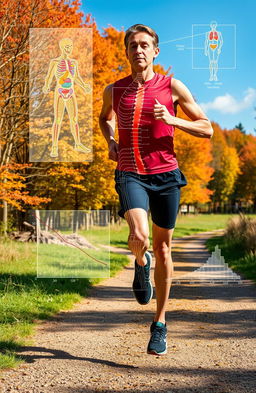 An insightful depiction of pain-free running from the perspective of a biokineticist, illustrating the biomechanics involved in running without discomfort