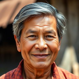 A lifelike portrait of a middle-aged male from Jawa, Indonesia