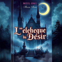 A book cover for 'Chyvie BITOKI: L'église du Désir', featuring a mysterious and alluring church landscape