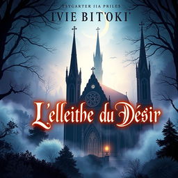 A book cover for 'Chyvie BITOKI: L'église du Désir', featuring a mysterious and alluring church landscape