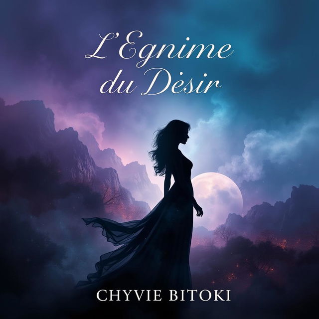 A captivating book cover for the novel 'L'Egnime du Désir' by Chyvie BITOKI