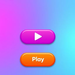 A digital interface design featuring two buttons at the bottom of the screen