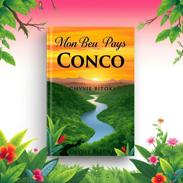 A book cover design for "Mon Beau Pays Congo" by Chyvie Bitoki