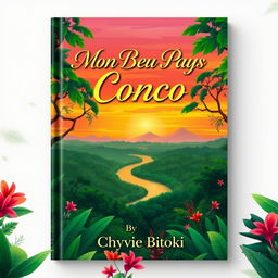 A book cover design for "Mon Beau Pays Congo" by Chyvie Bitoki