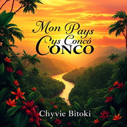 A book cover design for "Mon Beau Pays Congo" by Chyvie Bitoki
