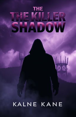 A captivating novel cover design for "The Killer Shadow" (translated: الظل القاتل)