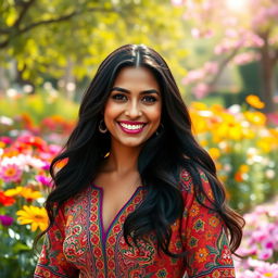 A beautiful portrait of a woman named Nasrin, radiating grace and elegance
