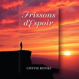 A captivating book cover design for "Frissons d'Espoir" by Chyvie BITOKI