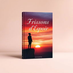 A captivating book cover design for "Frissons d'Espoir" by Chyvie BITOKI