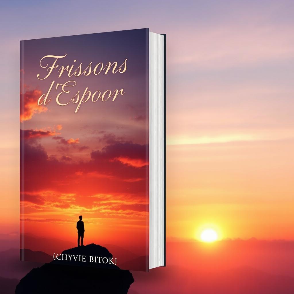 A captivating book cover design for "Frissons d'Espoir" by Chyvie BITOKI