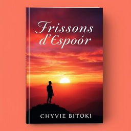 A captivating book cover design for "Frissons d'Espoir" by Chyvie BITOKI
