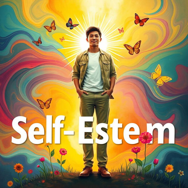 An artistic representation of self-esteem, symbolizing confidence and inner strength