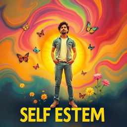 An artistic representation of self-esteem, symbolizing confidence and inner strength