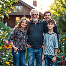 A warm and inviting family portrait featuring Mr