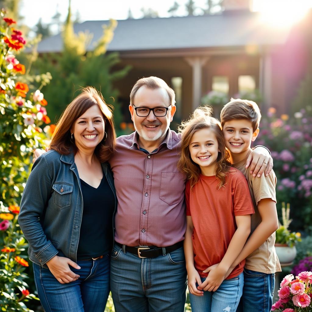 A warm and inviting family portrait featuring Mr