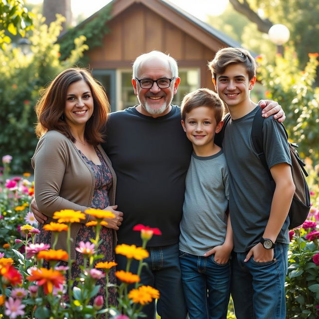 A warm and inviting family portrait featuring Mr