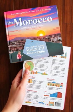 A comprehensive travel guide book showcasing various stunning places to visit in Morocco