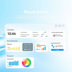 A modern and sleek design for a DNA testing feature interface, specifically showcasing the results section in the Indonesian language