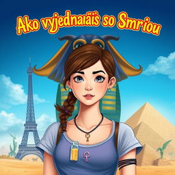 A fantasy book cover for a humorous and adventurous story titled "Ako vyjednávať so Smrťou