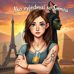 A fantasy book cover for a humorous and adventurous story titled "Ako vyjednávať so Smrťou