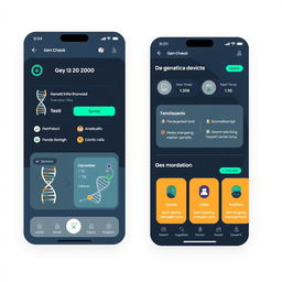 A digital design concept for a GEN check feature, showcasing an interface in the Indonesian language