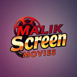 An artistic representation of the Malik Screen Movies logo, featuring a stylized font that emphasizes creativity and cinematic flair