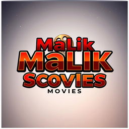 An artistic representation of the Malik Screen Movies logo, featuring a stylized font that emphasizes creativity and cinematic flair