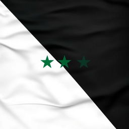 An artistic representation of a flag, featuring a striking and unconventional design