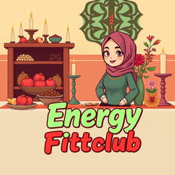 A delightful illustration featuring an athlete coach doll, characterized by a confident posture and wearing an athletic outfit complemented by a stylish hijab
