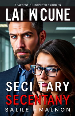 A book cover featuring a strong, charismatic man with short black hair accented with a few gray strands, deep blue eyes, and a well-groomed beard showcasing a strong jawline and masculinity