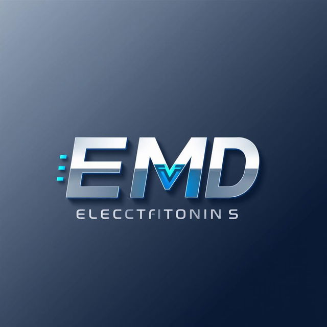 A logo design for an electronics brand named 'EMD'