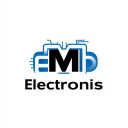Design a logo for the electronics brand EMD that symbolizes electronics and mobile services