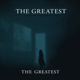 A sorrowful and melancholic poster representing the theme of unrequited love inspired by Billie Eilish's song 'THE GREATEST'