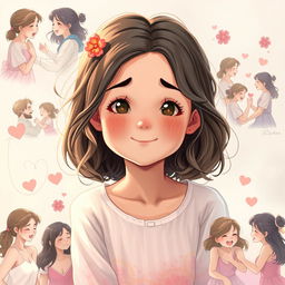 A beautiful young girl named Dara, deeply immersed in her life experiences, surrounded by moments that reflect her journey of discovering love and the meaning of friendship