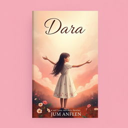 A captivating cover design for a novel featuring a young girl named Dara, symbolizing her journey through life, love, and friendship